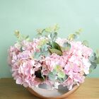 Arranjo Hortênsia Artificial Rosa No Vaso Rose Gold |formosin